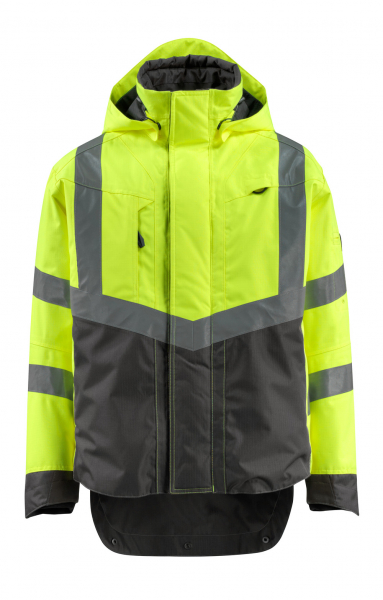 MASCOT-Workwear, Warnschutz-Jacke, Harlow, 210 g/m², gelb/dunkelanthrazit