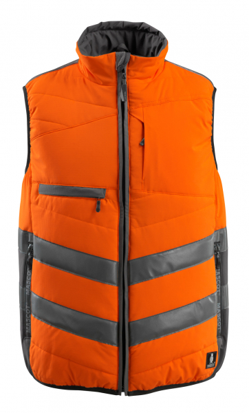 MASCOT-Workwear, Warnschutz-Thermoweste, Grimsby, 115 g/m², orange/dunkelanthrazit