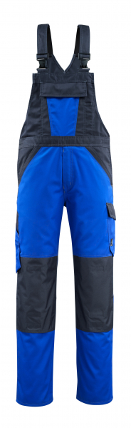 MASCOT-Workwear, Latzhose, Leeton, 90 cm, 245 g/m², kornblau/schwarzblau