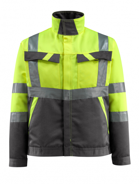 MASCOT-Workwear, Warnschutz-Jacke, Forster, 285 g/m², gelb/dunkelanthrazit