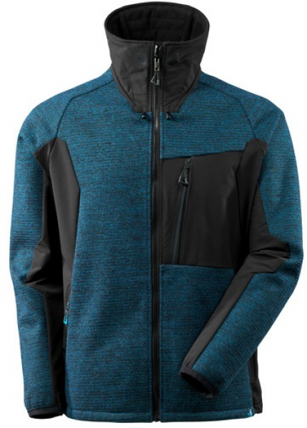 MASCOT-Workwear, Kälteschutz, Strickjacke, mit Membran, 460 g/m², dunkelpetroleum/schwarz