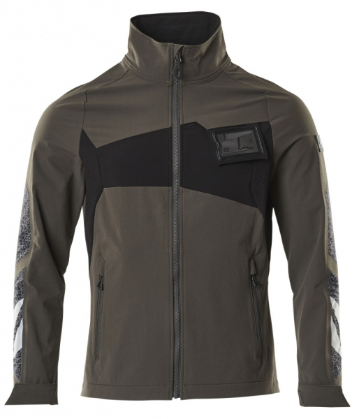 MASCOT-Workwear, Kälteschutz, Softshell-Arbeitsjacke, 260 g/m², dunkelanthrazit/schwarz