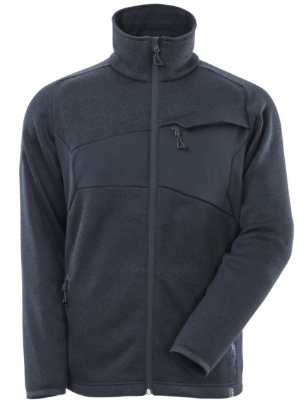 MASCOT-Workwear, Kälteschutz, Strickpullover mit Reißverschluss, 300 g/m², schwarzblau