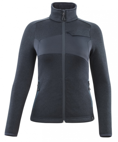 MASCOT-Damen Strickpullover mit Reißverschluss, ACCELERATE, 300 g/m², schwarzblau