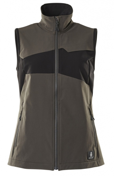 MASCOT-Workwear, Workwear, Damen-Arbeitsweste, 260 g/m², dunkelanthrazit/schwarz