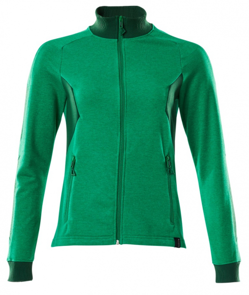 MASCOT-Worker-Shirts, Damen-Sweatshirt mit Reißverschluss, 310 g/m², grasgrün/grün