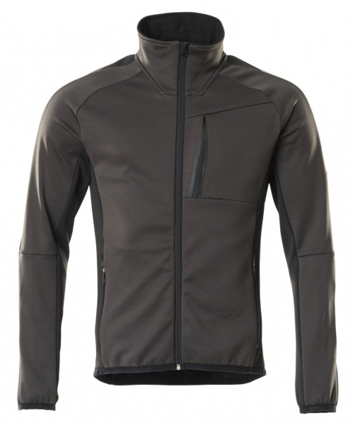 MASCOT-Workwear, Kälteschutz, Fleecepullover mit Reißverschluß, 260 g/m², dunkelanthrazit/schwarz