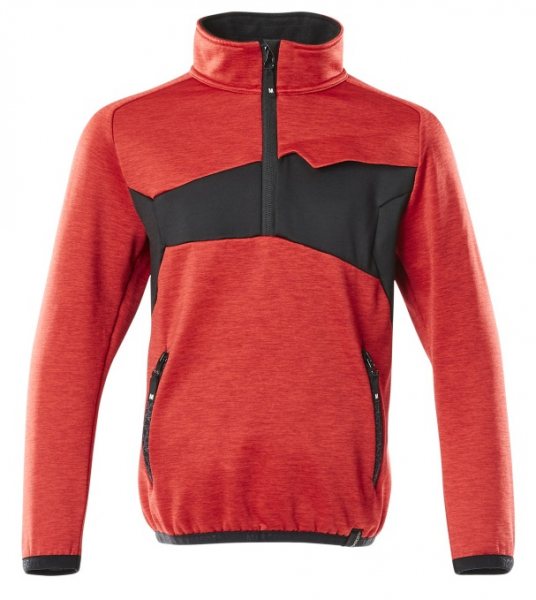 MASCOT-Workwear, Kinder Fleecepullover, 260 g/m², verkehrsrot/schwarz