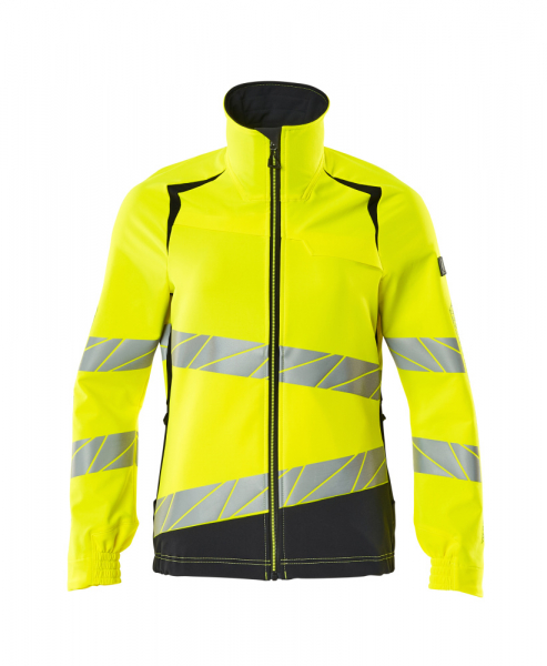 MASCOT-Damen-Warnschutz-Jacke, ULTIMATE STRETCH, warngelb/schwarzblau