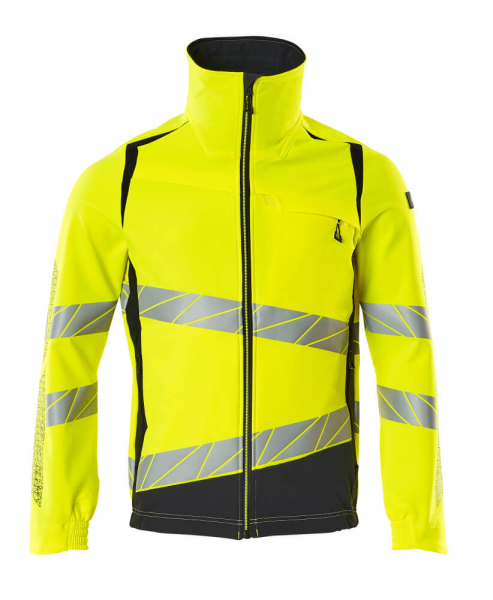 MASCOT-Warnschutz-Jacke, ULTIMATE STRETCH, warngelb/schwarzblau