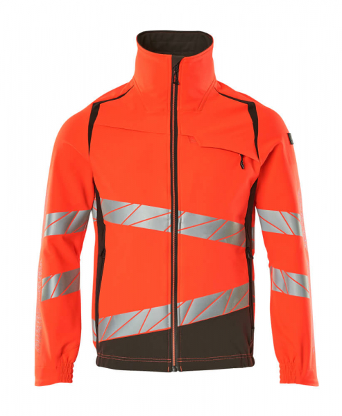 MASCOT-Warnschutz-Jacke, ULTIMATE STRETCH, warnrot/dunkelanthrazit