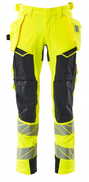 MASCOT-Workwear, Warnschutz-Bundhose, ACCELERATE SAFE, 82 cm, warngelb/schwarzblau