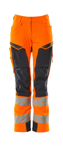 MASCOT-Warnschutz-Damen Bundhose, DIAMOND, 82 cm, warnorange/schwarzblau