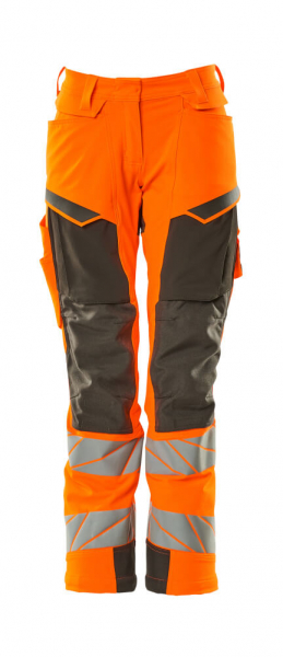 MASCOT-Warnschutz-Damen Bundhose, DIAMOND, 76 cm, warnorange/dunkelanthrazit