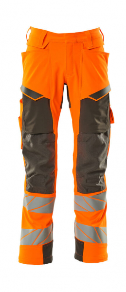 MASCOT-Warnschutz-Bundhose, ULTIMATE STRETCH, 76 cm, warnorange/schwarzblau