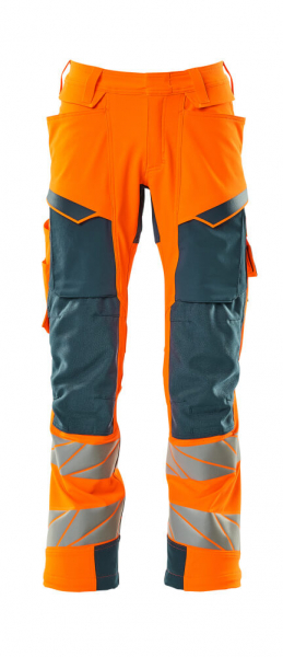 MASCOT-Warnschutz-Bundhose, ULTIMATE STRETCH, 90 cm, warnorange/schwarzblau