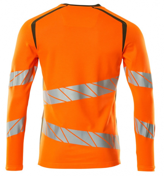 MASCOT-Workwear, Warnschutz-Langarm-Shirt, ACCELERATE SAFE, warnorange/moosgrün