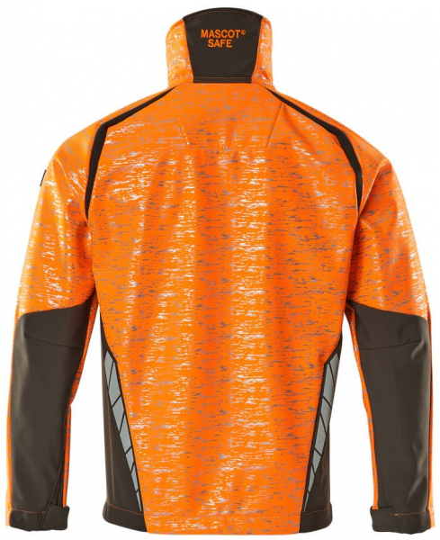MASCOT-Workwear, Warnschutz-Softshell Jacke, ACCELERATE SAFE, high vis orange/dunkelanthrazit