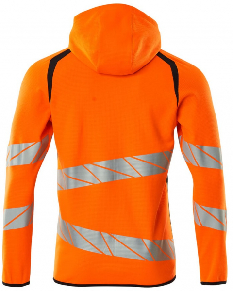 MASCOT-Workwear, Warnschutz-Kapuzen-Sweatshirt, ACCELERATE SAFE, high vis orange/schwarzblau