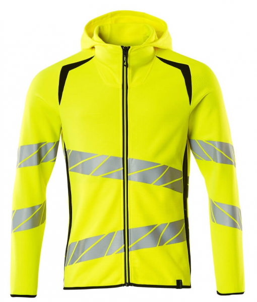 MASCOT-Workwear, Warnschutz-Kapuzen-Sweatshirt, ACCELERATE SAFE, high vis gelb/schwarz