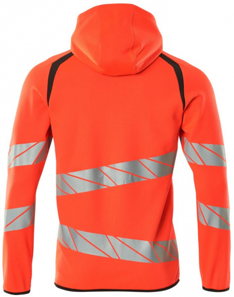 MASCOT-Workwear, Warnschutz-Kapuzen-Sweatshirt, ACCELERATE SAFE, high vis rot/dunkelanthrazit