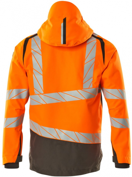 MASCOT-Workwear, Warnschutz-Hard Shell Jacke, ACCELERATE SAFE, high vis orange/dunkelanthrazit