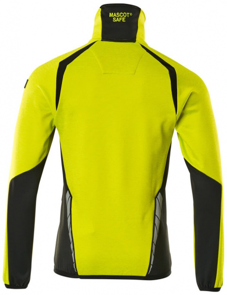 MASCOT-Workwear, Warnschutz-Fleece-Pullover, ACCELERATE SAFE, high vis gelb/schwarz