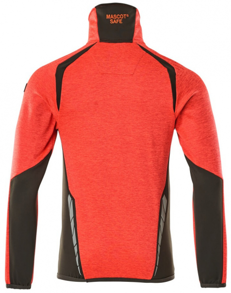 MASCOT-Workwear, Warnschutz-Fleece-Pullover, ACCELERATE SAFE, high vis rot/dunkelanthrazit