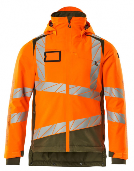MASCOT-Workwear, Warnschutz-Winterjacke, ACCELERATE SAFE, high vis orange/moosgrün