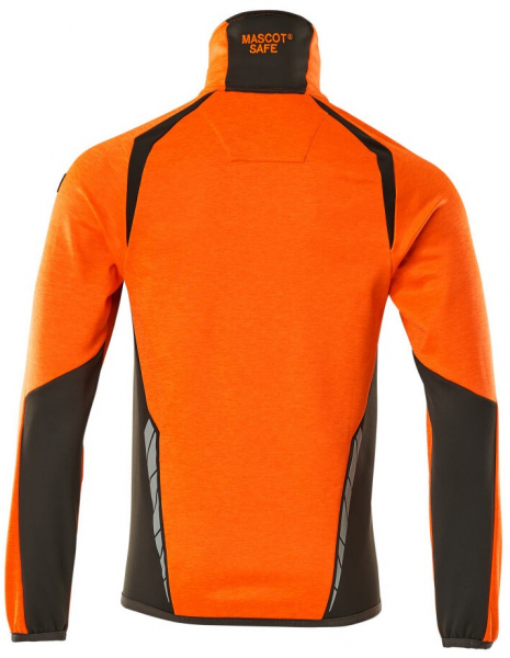 MASCOT-Workwear, Warnschutz-Fleece-Pullover, ACCELERATE SAFE, high vis orange/dunkelanthrazit