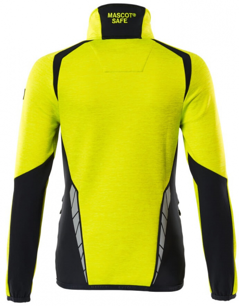 MASCOT-Workwear, Warnschutz-Damen Fleece-Jacke, ACCELERATE SAFE, high vis gelb/schwarz