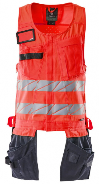MASCOT-Workwear, Warnschutz-Werkzeug-Weste, ACCELERATE SAFE, warnrot/schwarzblau