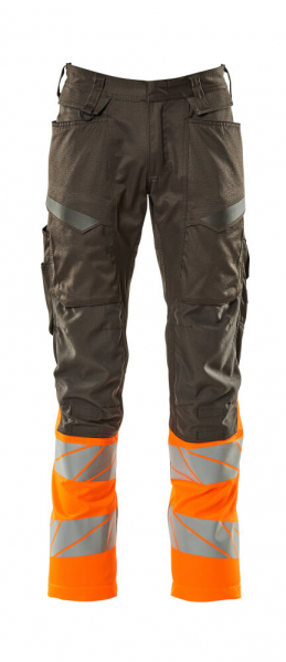 MASCOT-Warnschutz-Bundhose mit Knietaschen, ACCEL SAFE, ca. 76 cm, dunkelanthrazit/warnorange