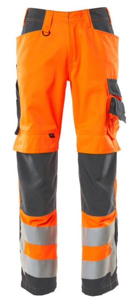 MASCOT-Workwear, Warnschutz-Bundhose, SAFE SUPREME, mit Knietaschen, Lg: 76 cm, warnorange/dunkelanthrazit