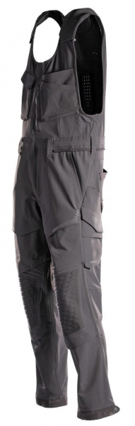 MASCOT- Kombihose mit Knietaschen, Ultimate Stretch, CUSTOMIZED, 235 g/m², schwarz