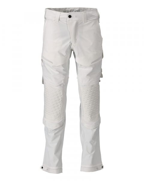 MASCOT- Hose mit Knietaschen, Ultimate Stretch, CUSTOMIZED, 180 g/m², weiss