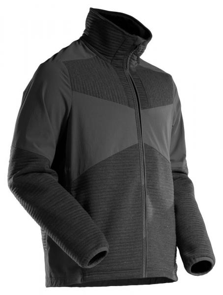 MASCOT- Fleecepullover mit Reißverschluss und Futter, CUSTOMIZED, 265 g/m², schwarz
