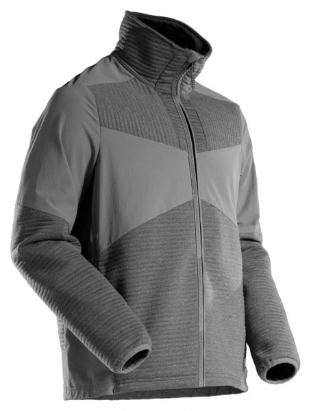 MASCOT- Fleecepullover mit Reißverschluss und Futter, CUSTOMIZED, 265 g/m², anthrazitgrau