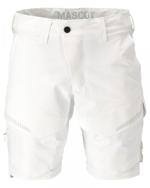 MASCOT- Shorts, Ultimate Stretch, CUSTOMIZED, 180 g/m², weiss