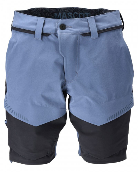 MASCOT- Shorts, Ultimate Stretch, CUSTOMIZED, 180 g/m², steinblau/ schwarzblau