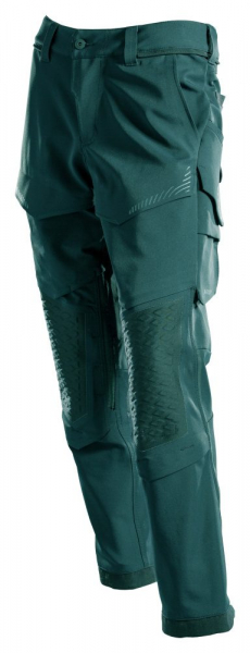 MASCOT- Hose mit Knietaschen, Ultimate Stretch, CUSTOMIZED, 316 g/m², waldgrün