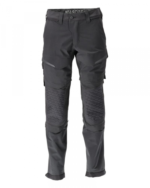 MASCOT- Hose mit Knietaschen, Ultimate Stretch, CUSTOMIZED, 180 g/m², schwarz