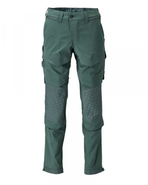 MASCOT- Hose mit Knietaschen, Ultimate Stretch, CUSTOMIZED, 180 g/m², waldgrün