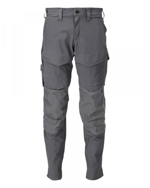 MASCOT- Damen- Hose mit Knietaschen, Diamond, Ultimate Stretch, CUSTOMIZED, 235 g/m², anthrazitgrau