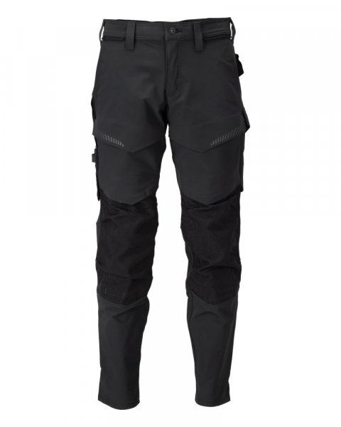 MASCOT-Bundhose mit Knietaschen Ultimate Stretch, CUSTOMIZED, 235 g/m², schwarz
