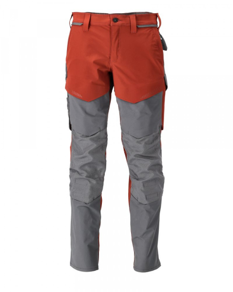 MASCOT-Bundhose mit Knietaschen Ultimate Stretch, CUSTOMIZED, 235 g/m², herbstrot/ anthrazitgrau
