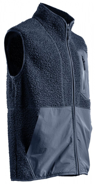 MASCOT- Weste, Faserpelz mit Reißverschluss, CUSTOMIZED, 460 g/m², schwarzblau