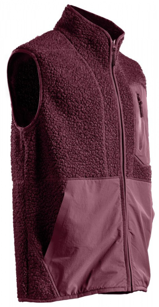 MASCOT- Weste, Faserpelz mit Reißverschluss, CUSTOMIZED, 460 g/m², bordeaux