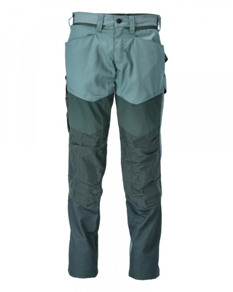 MASCOT- Hose mit Knietaschen, Cordura, CUSTOMIZED, 205 g/m², hell-waldgrün/ waldgrün