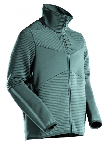 MASCOT-Fleece Pullover mit Reißverschluss, CUSTOMIZED, 265 g/m², hell-waldgrün